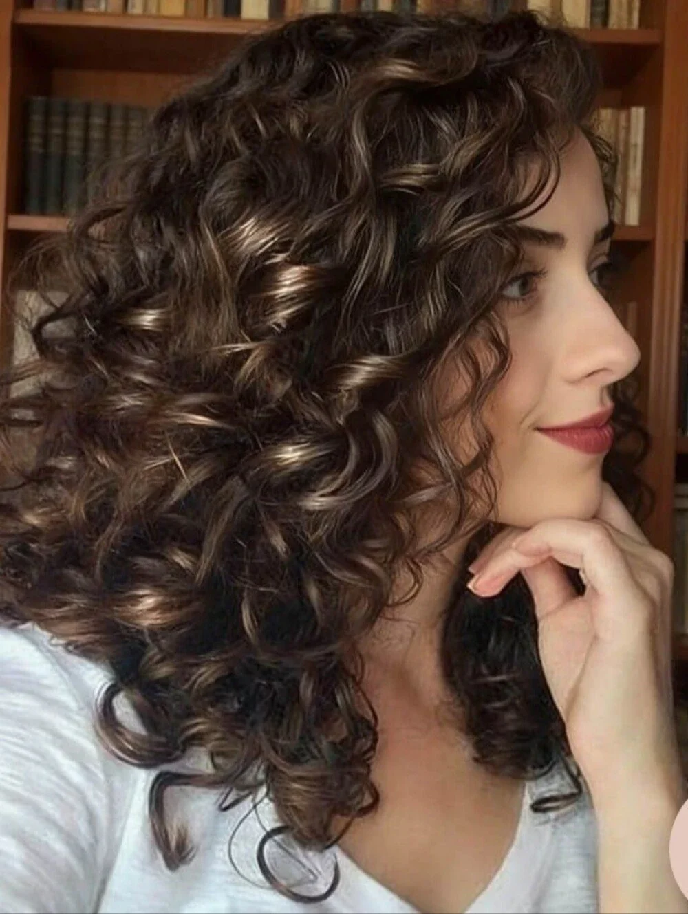 Natural Deep Brown Curly Women’s Hairpiece- 100% Human Hair - idefinewig